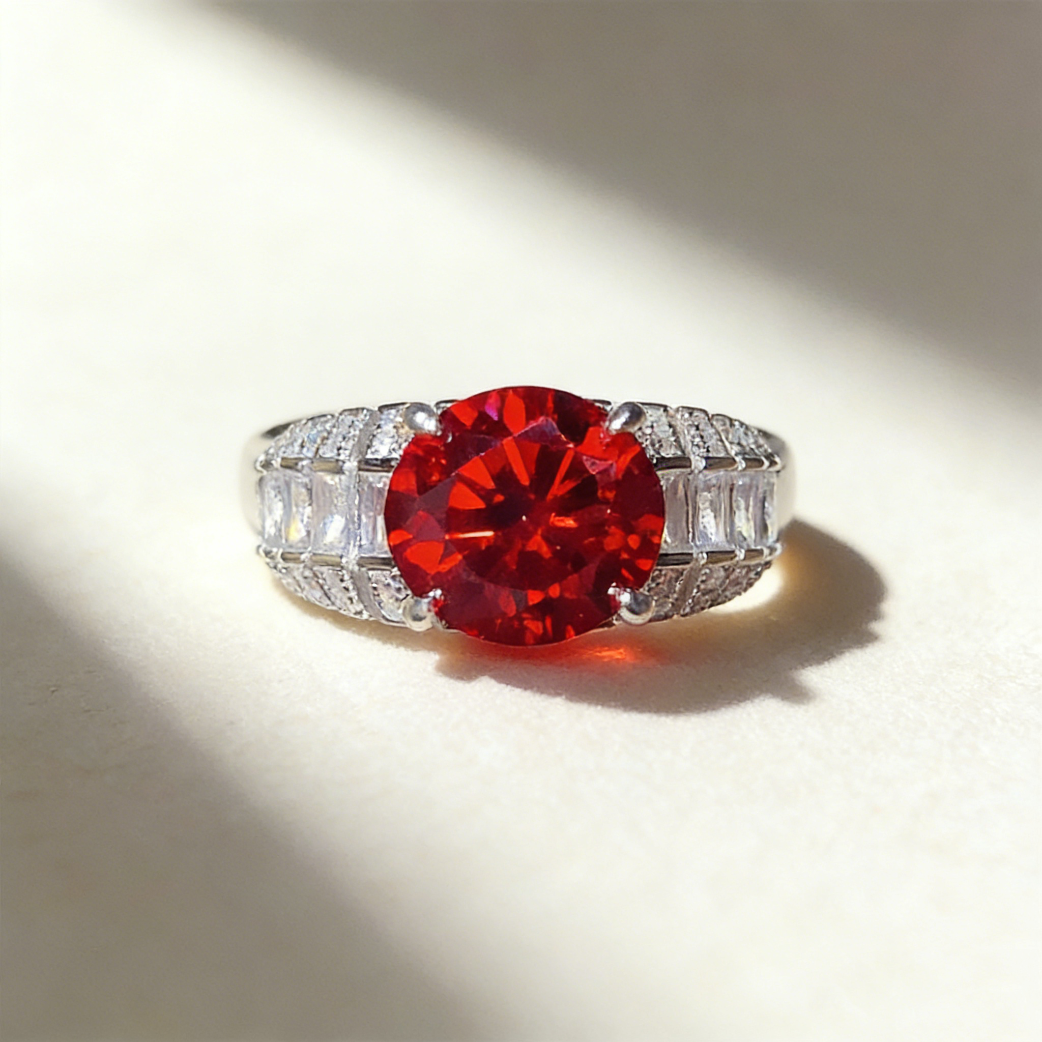 Imperial Ruby Lab-Grown Ring – Orvellae