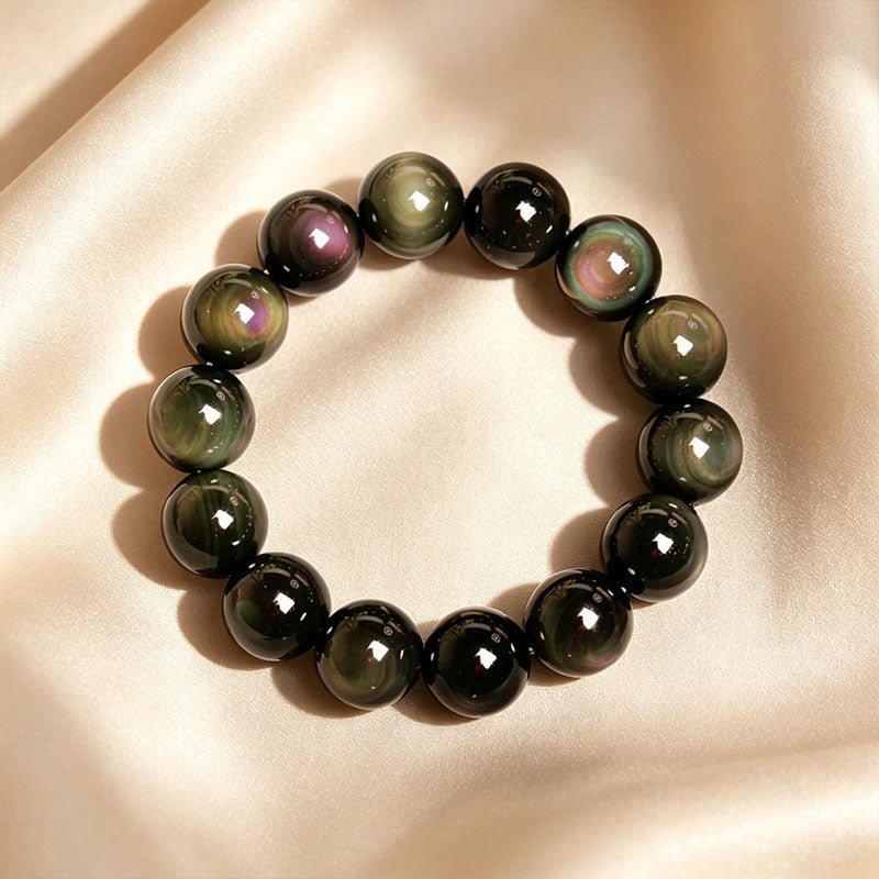 Rainbow Obsidian Beaded Bracelet
