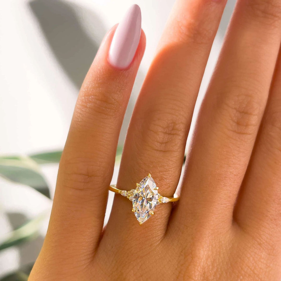 Minimalist Marquise-Shaped Ring