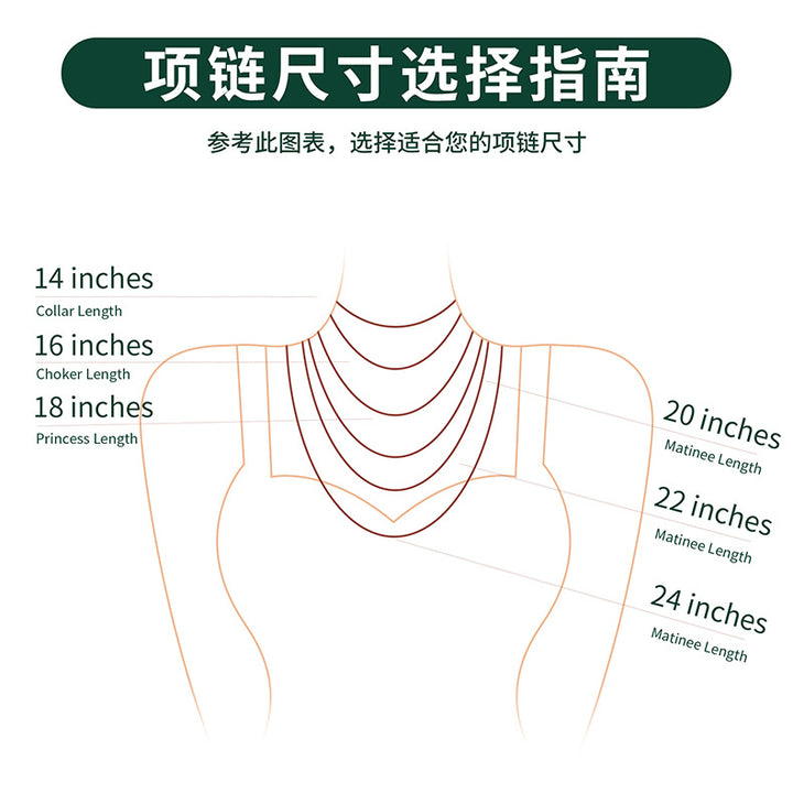 Round Gradient Tennis Necklace