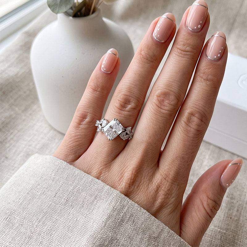 Radiant Marquise Cluster Ring