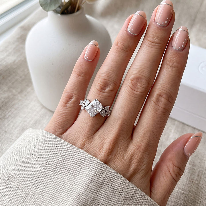 Radiant Marquise Cluster Ring