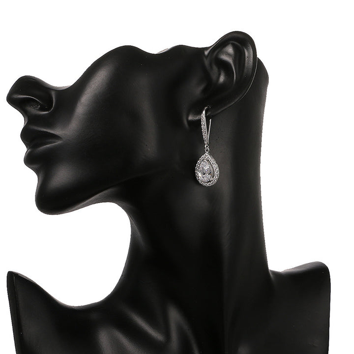Pear Halo Pavé Drop Earrings
