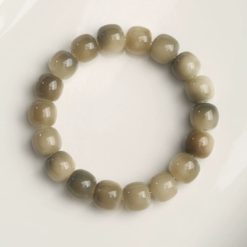 White jade bodhi bracelet