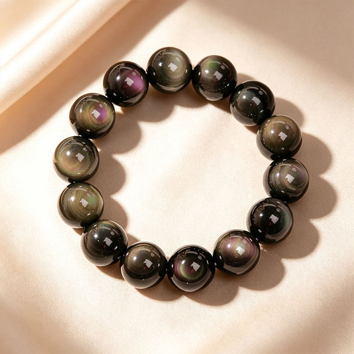 Rainbow Obsidian Beaded Bracelet