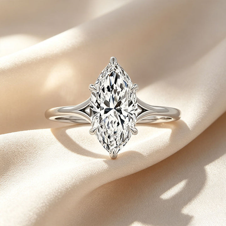 Marquise-Cut Six-Prong Ring