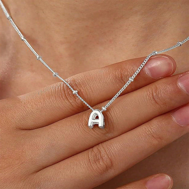 Minimalist Layered Letter Necklace