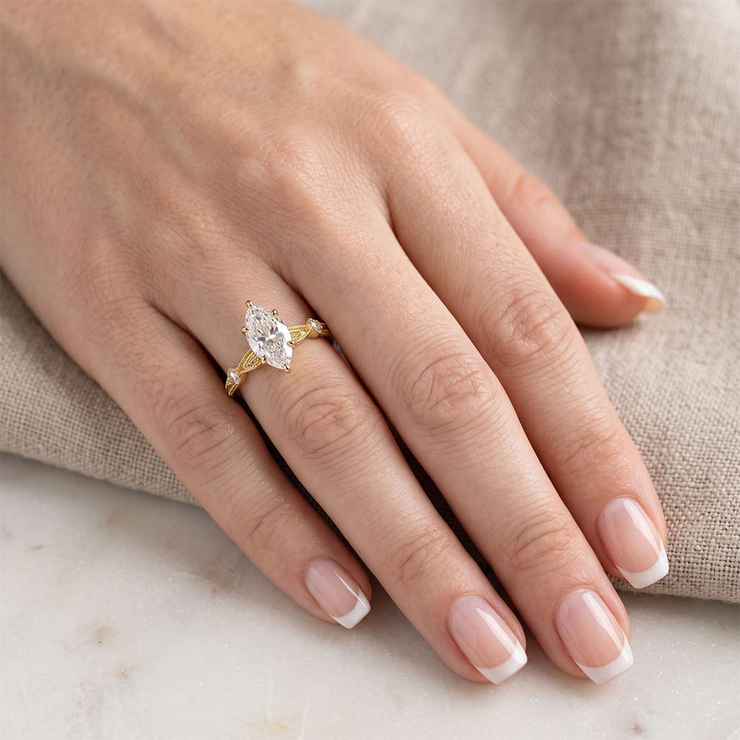 Marquise‑Cut Vintage Ring