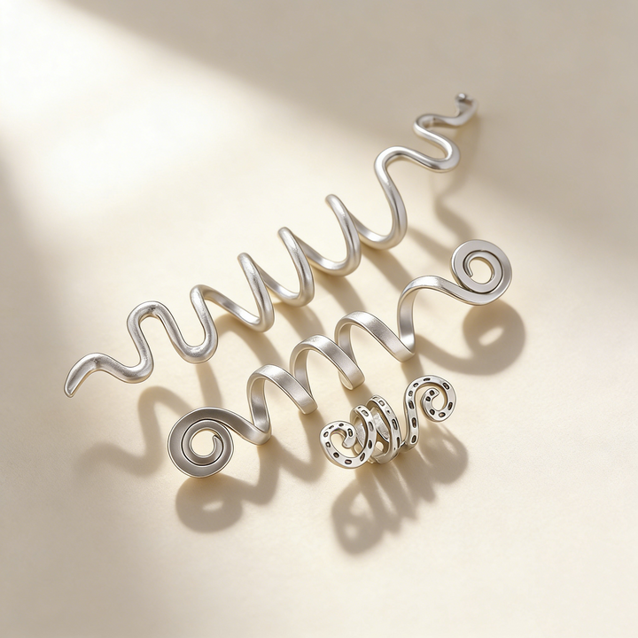 Spiral Hair Ring Set