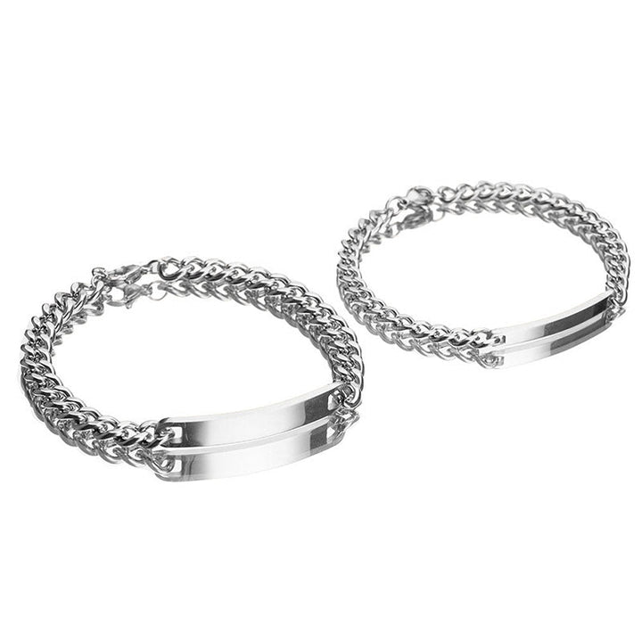 Engravable name bracelet rose gift box