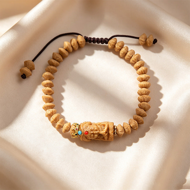 Green Sandalwood &amp; Agate Beaded Bracelet Collection