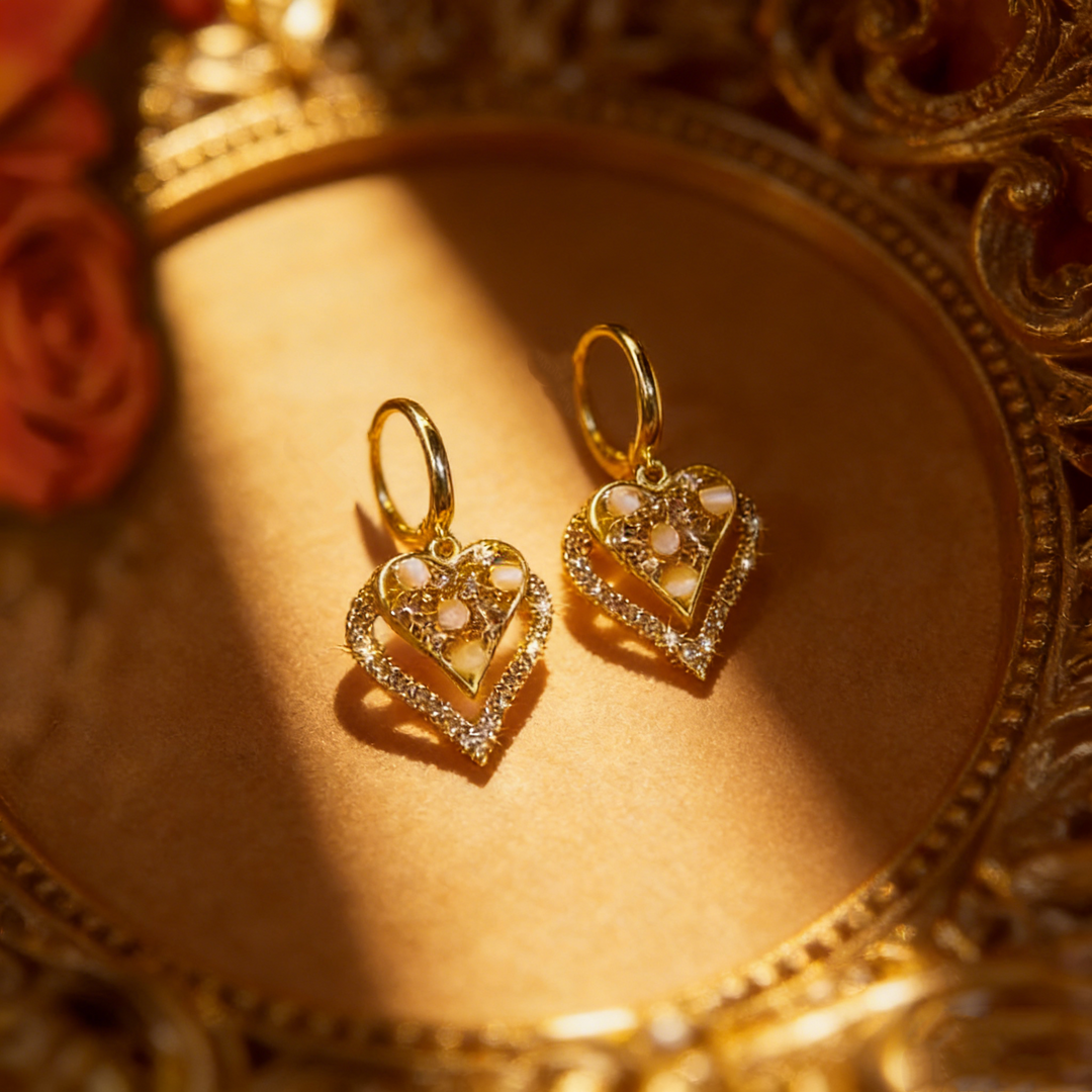 Elegant Double Heart Earrings