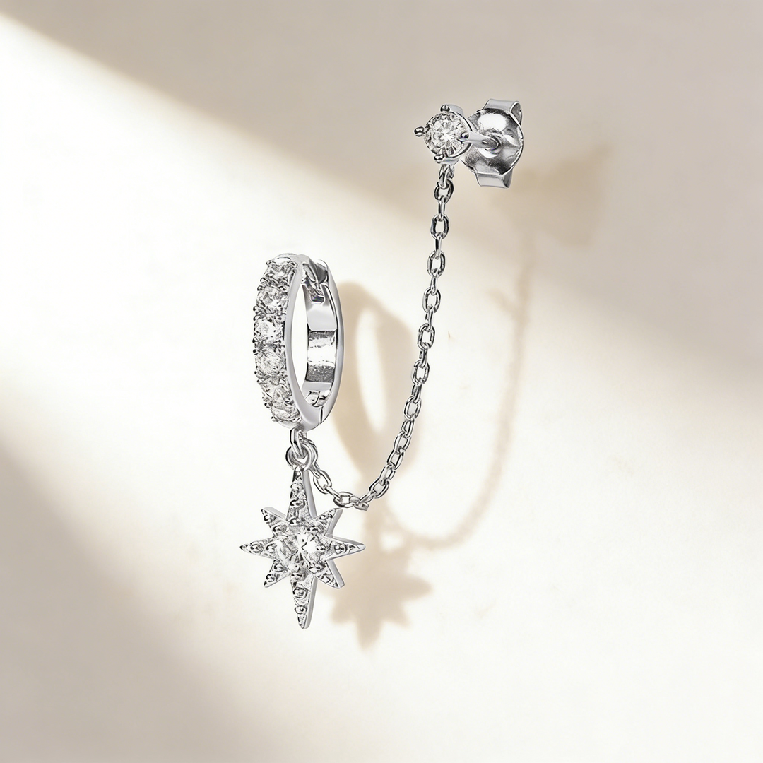 Minimalist Stackable Chain Earrings