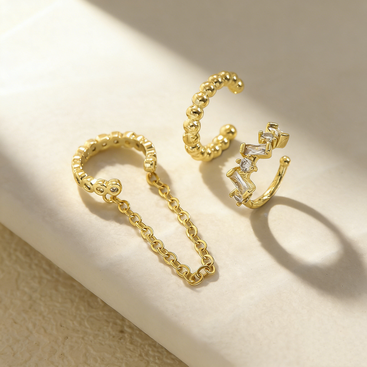 Minimalist Stackable Chain Earrings