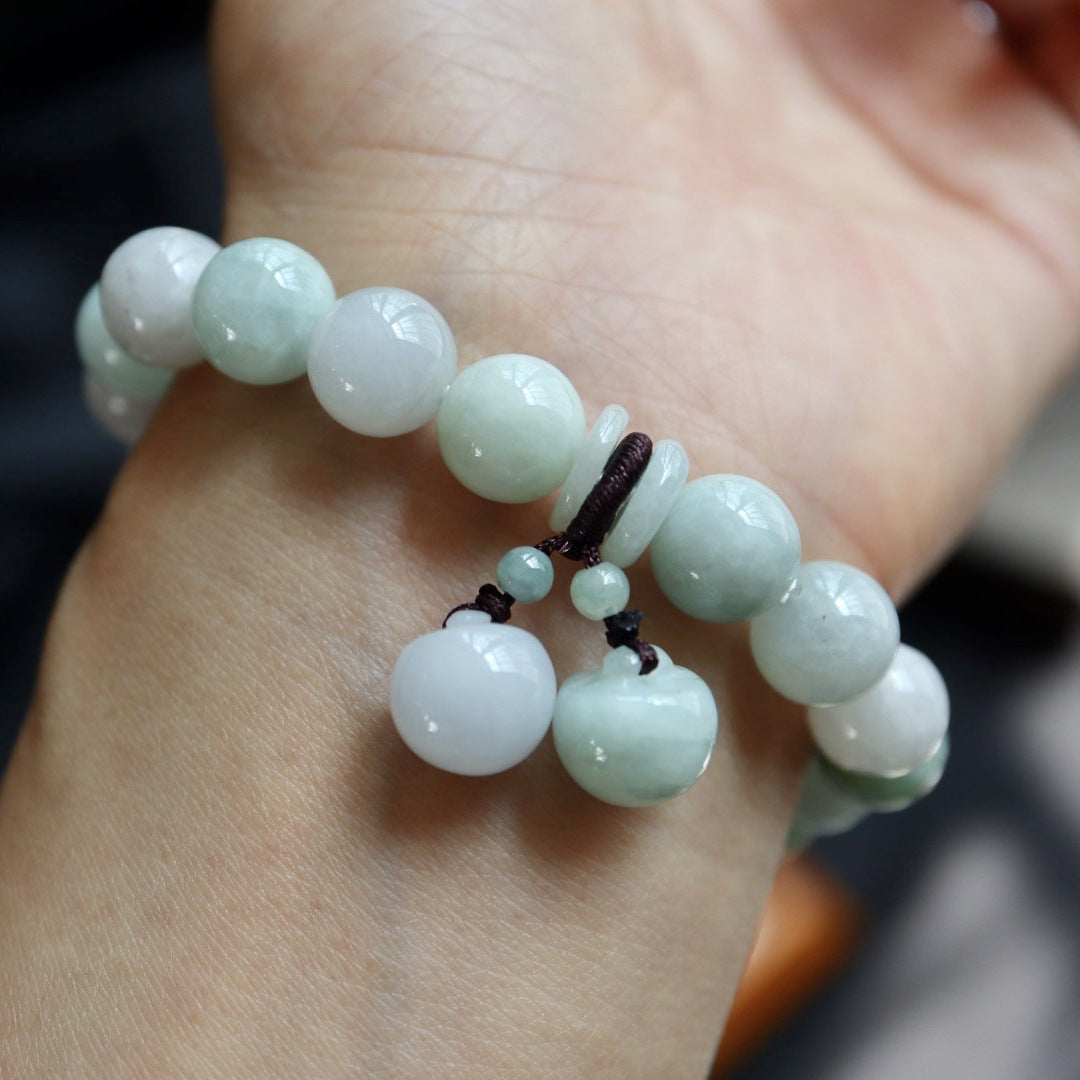 Jadeite &amp; Apple Bracelet