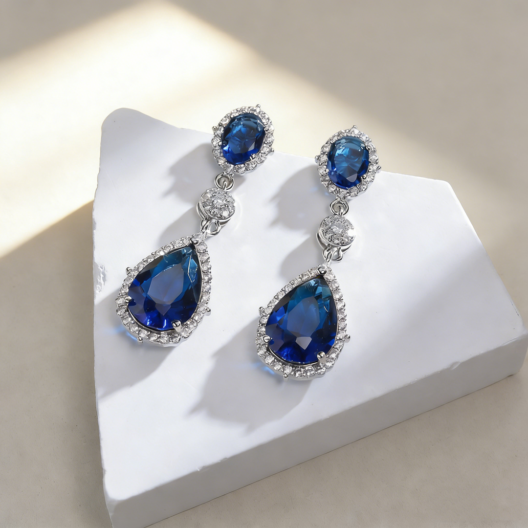 Multicolor Natural Crystal Earrings