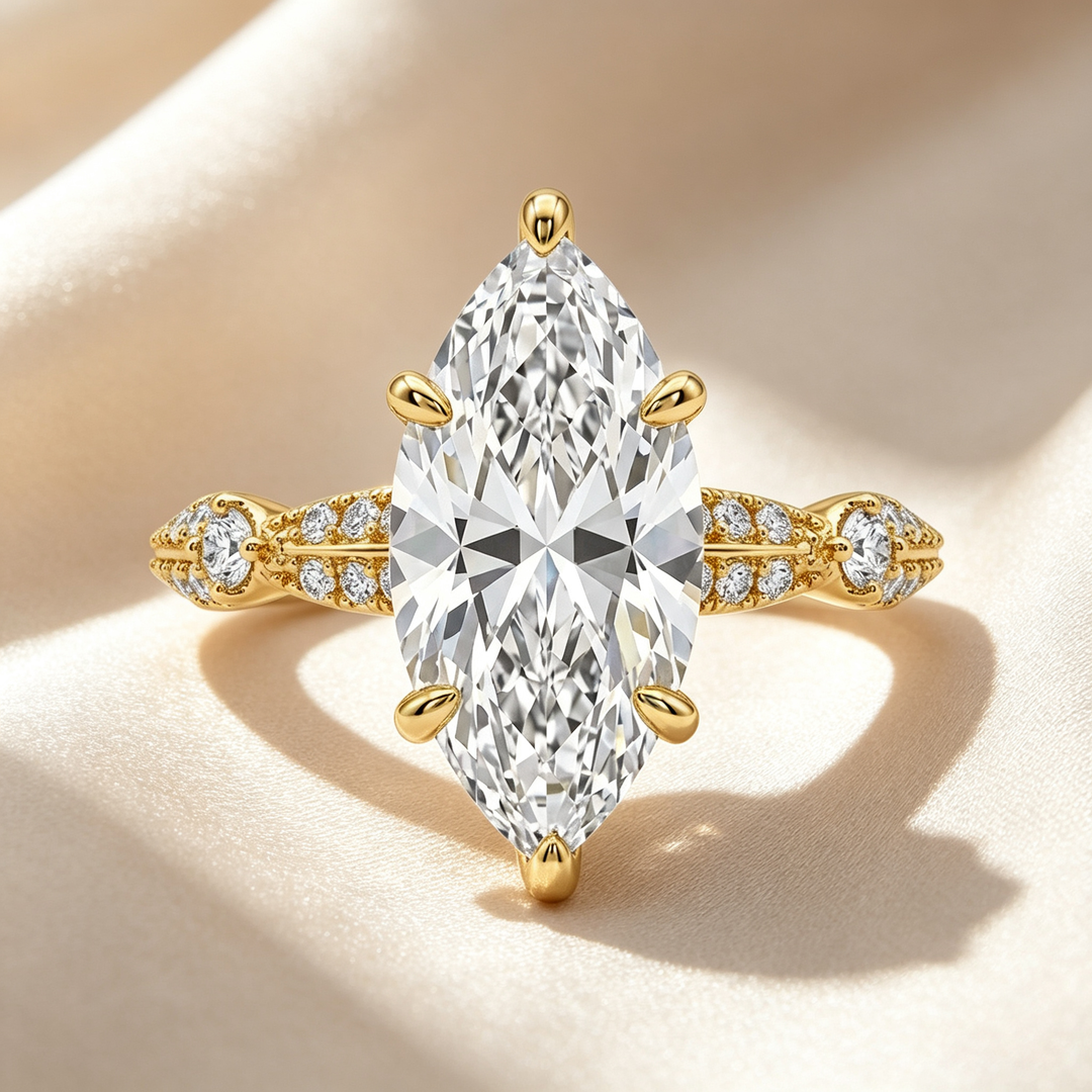 Marquise‑Cut Vintage Ring