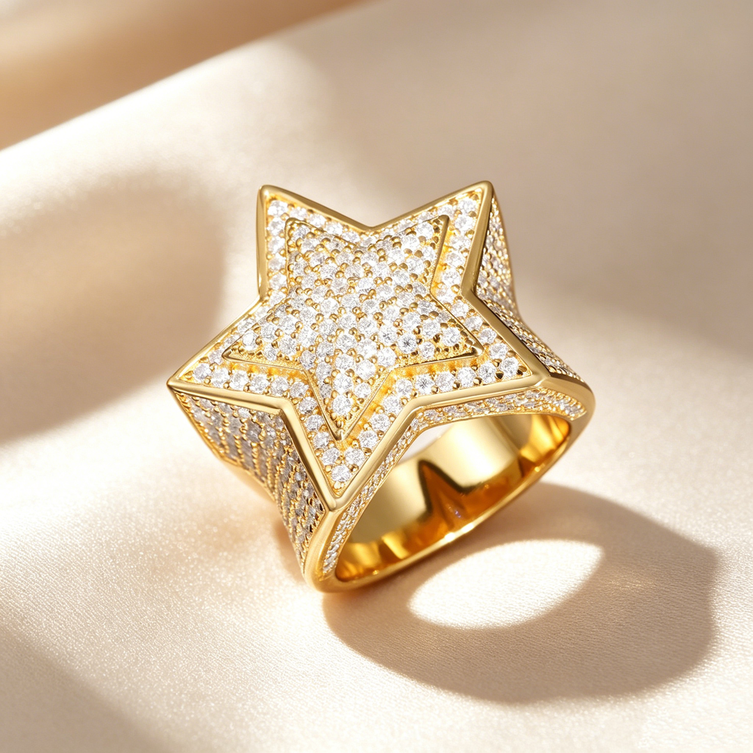 Luxury Five-Pointed Star Ring