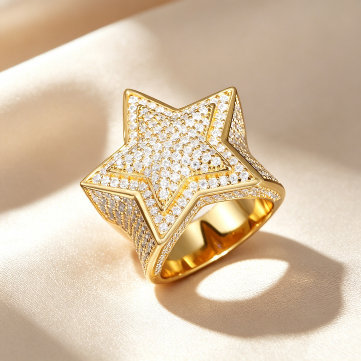 Luxury Five-Pointed Star Ring