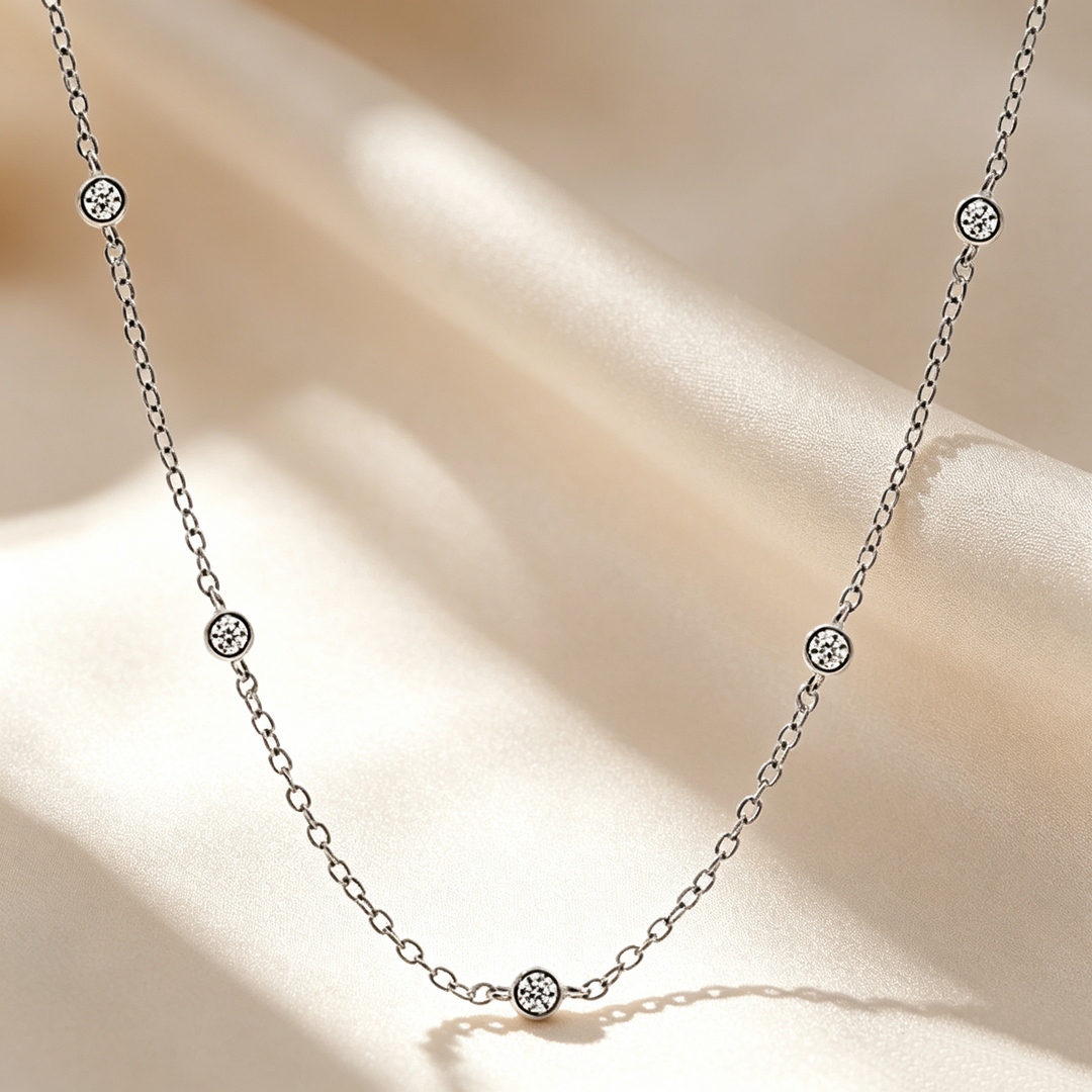 Delicate Bubble Stardust Necklace