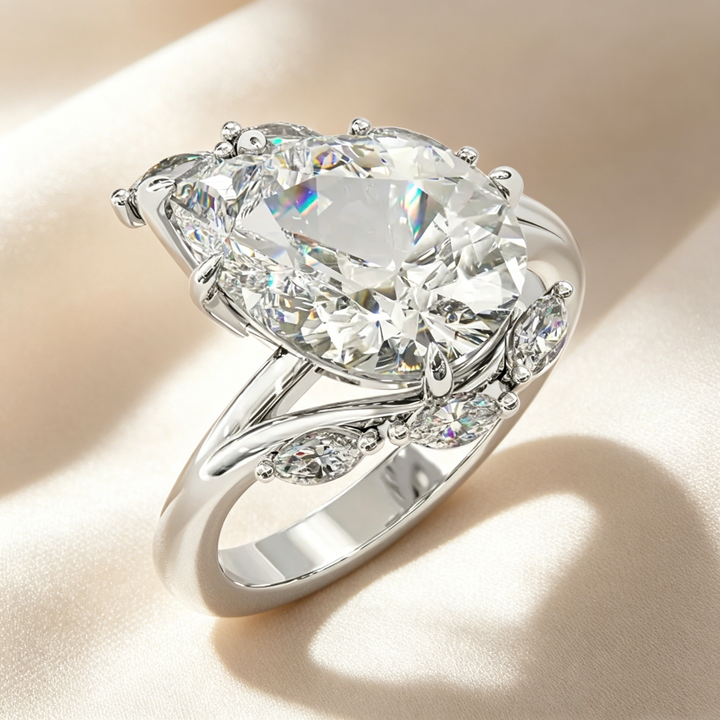 Pear-Shaped Cut Ring