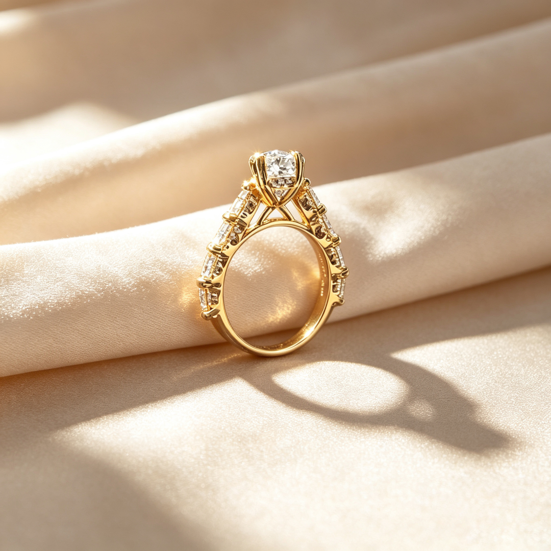 Vintage Pear-Shaped Pear Ice‑Cut Ring