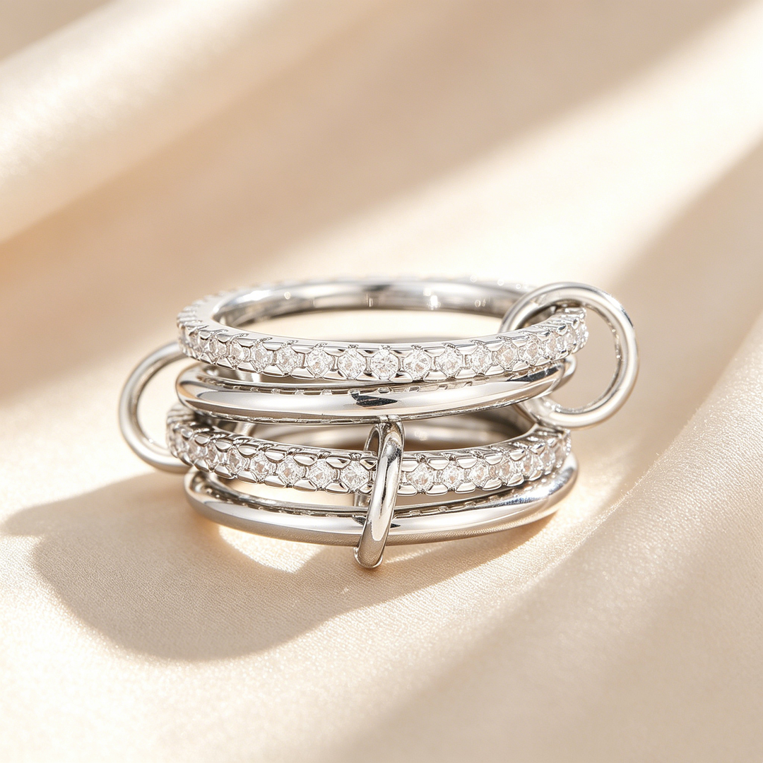 Enterlocked Rings Eternal Quad Interlock Ring – Orvellae
