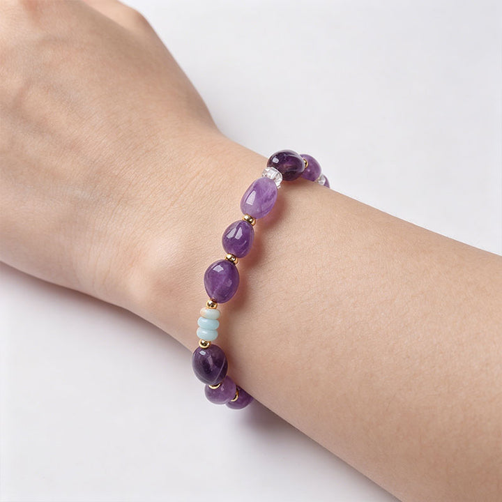Natural Irregular Amethyst Bracelet