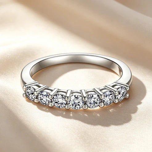 Princess Cut Moissanite Ring Set