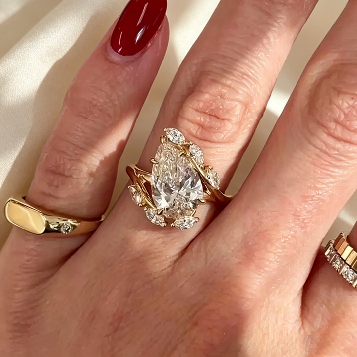 Pear-Shaped Cut Ring