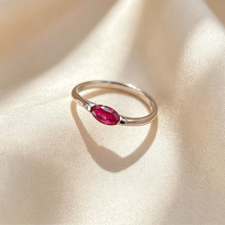 Minimal Marquise Thin Band Ring