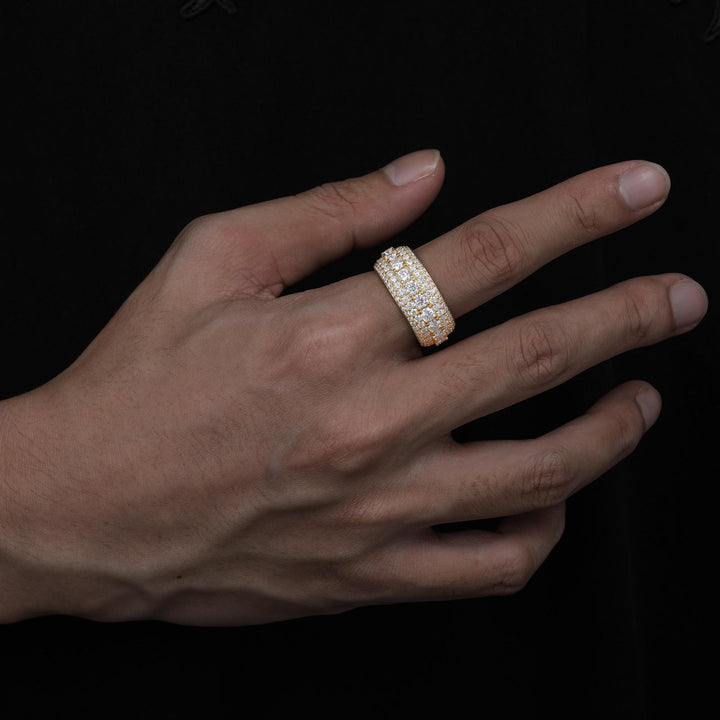 All Over Pave Wide Statement Ring