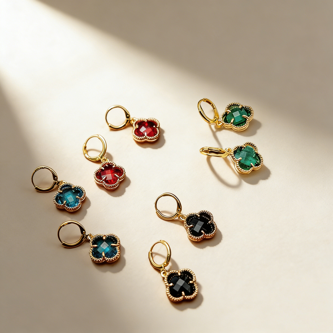 Classic Four-Leaf Clover Earrings