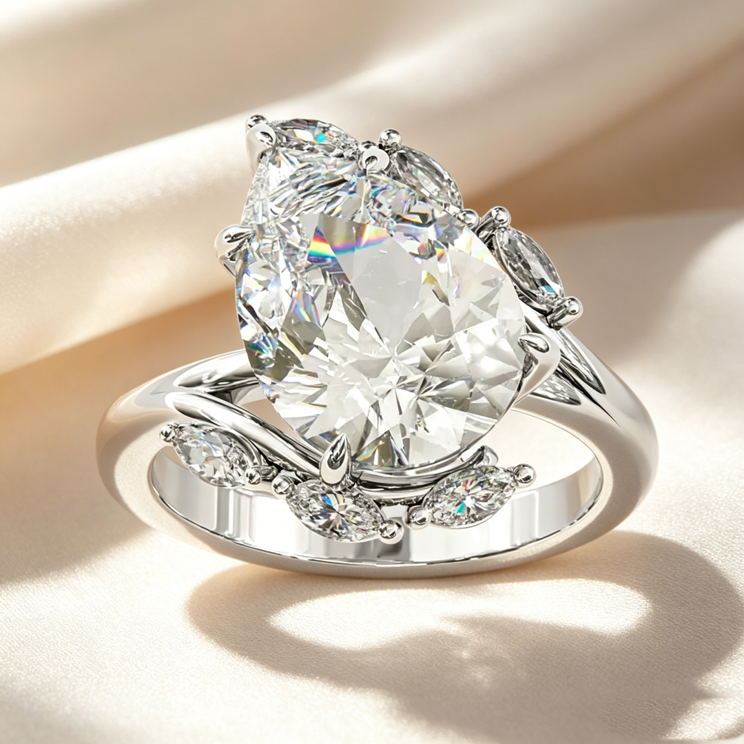 Pear-Shaped Cut Ring