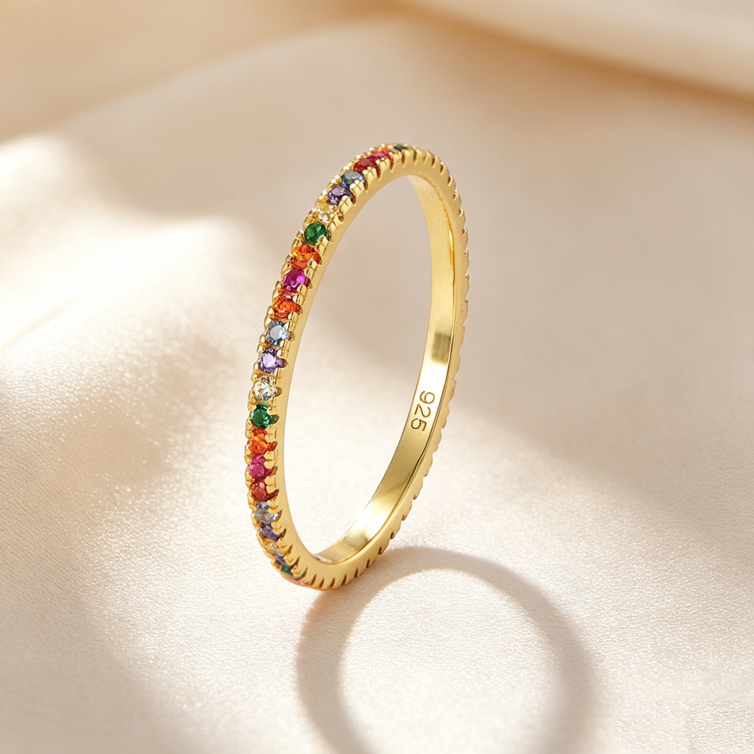 Rainbow Full Eternity Ring