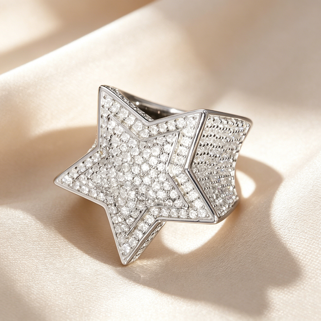 Luxury Five-Pointed Star Ring