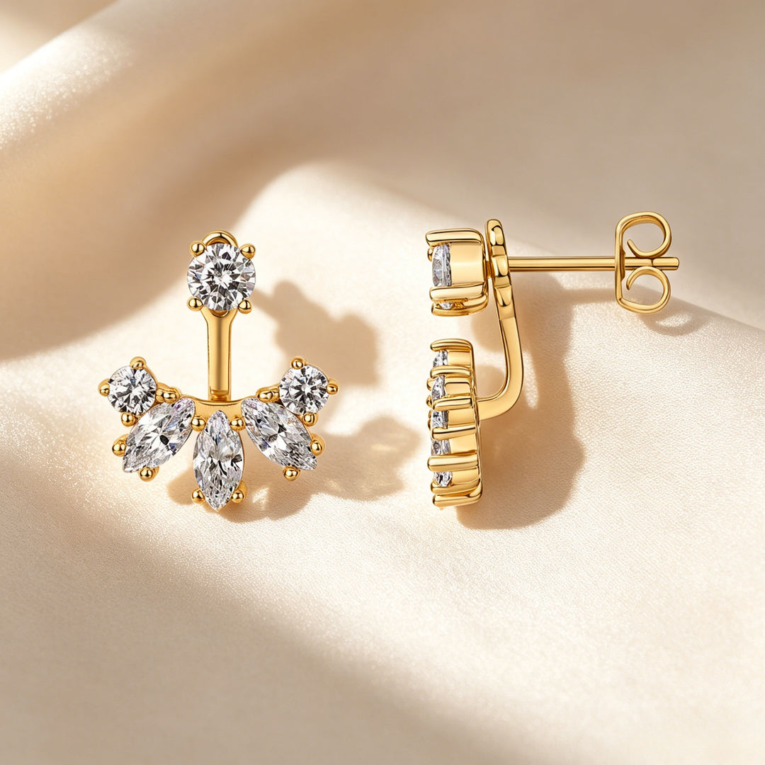 Elegant Back-hook Stud Earring Collection
