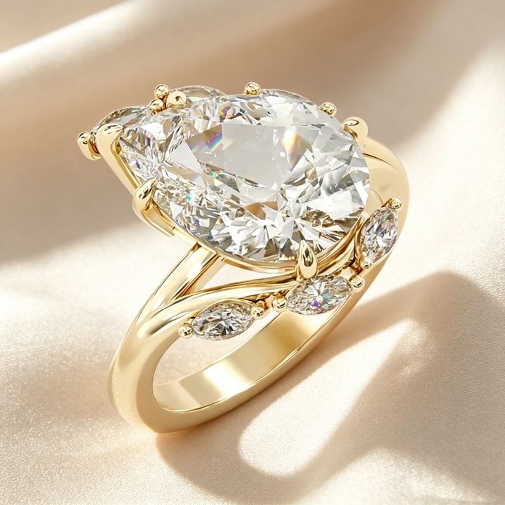 Pear-Shaped Cut Ring