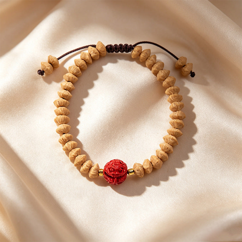 Green Sandalwood &amp; Agate Beaded Bracelet Collection