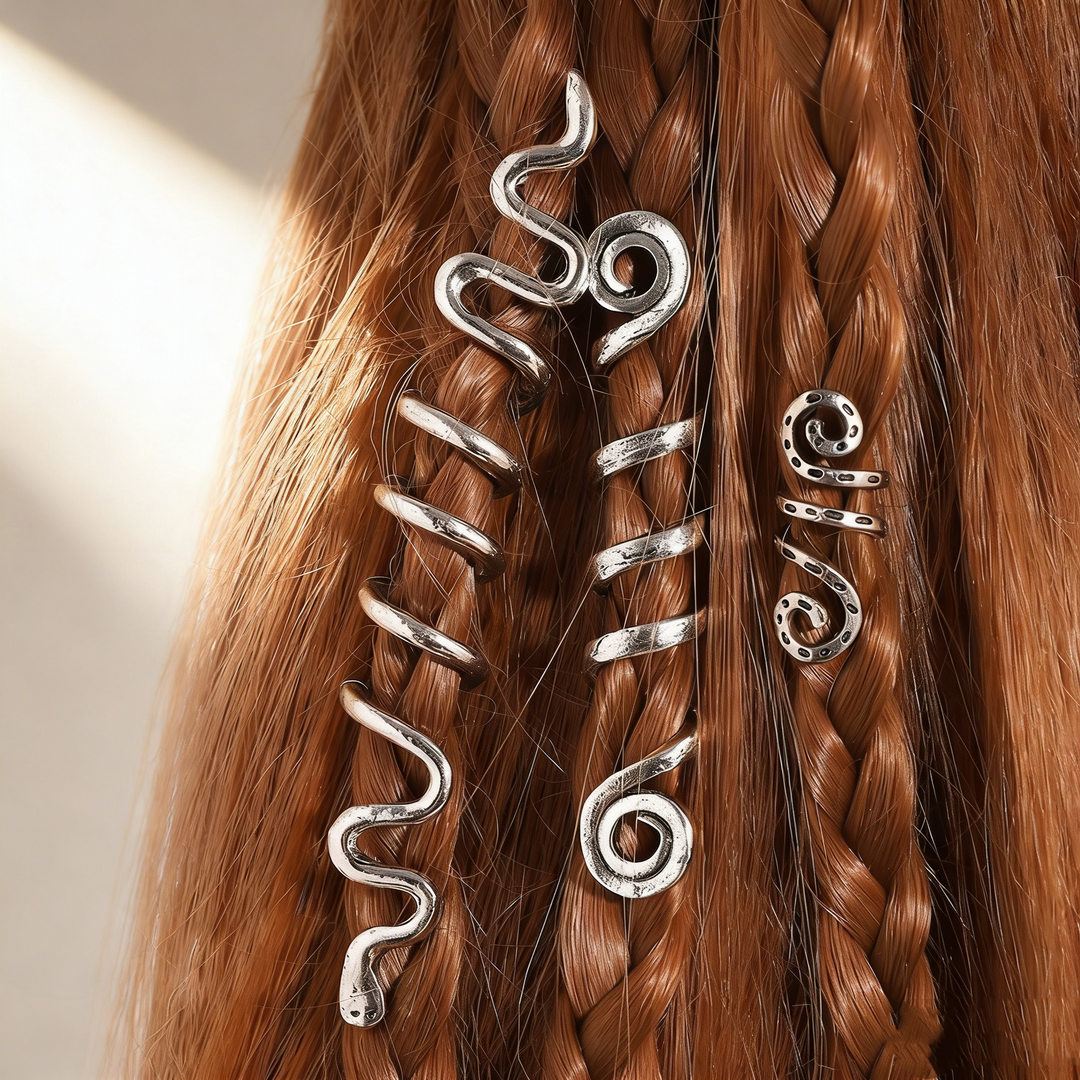 Spiral Hair Ring Set
