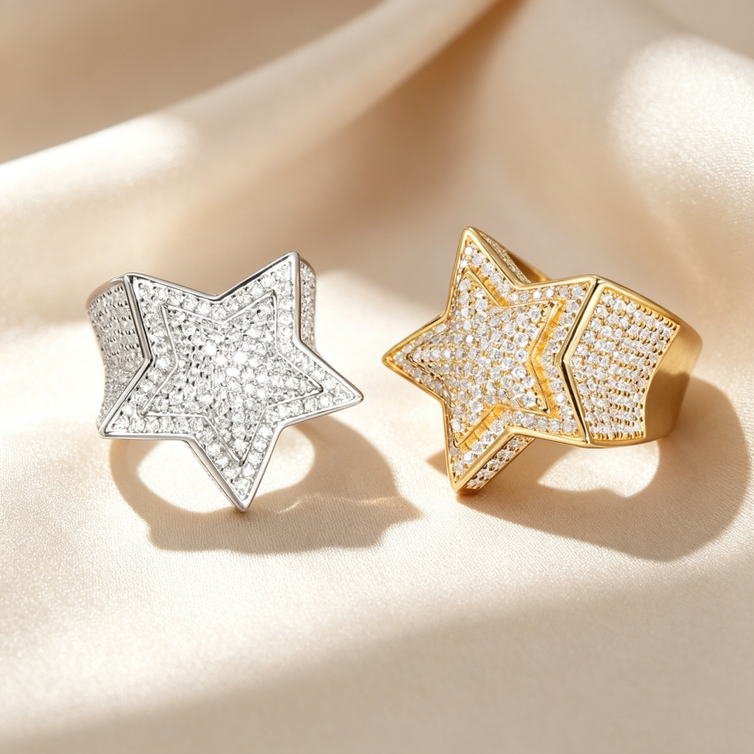 Luxury Five-Pointed Star Ring
