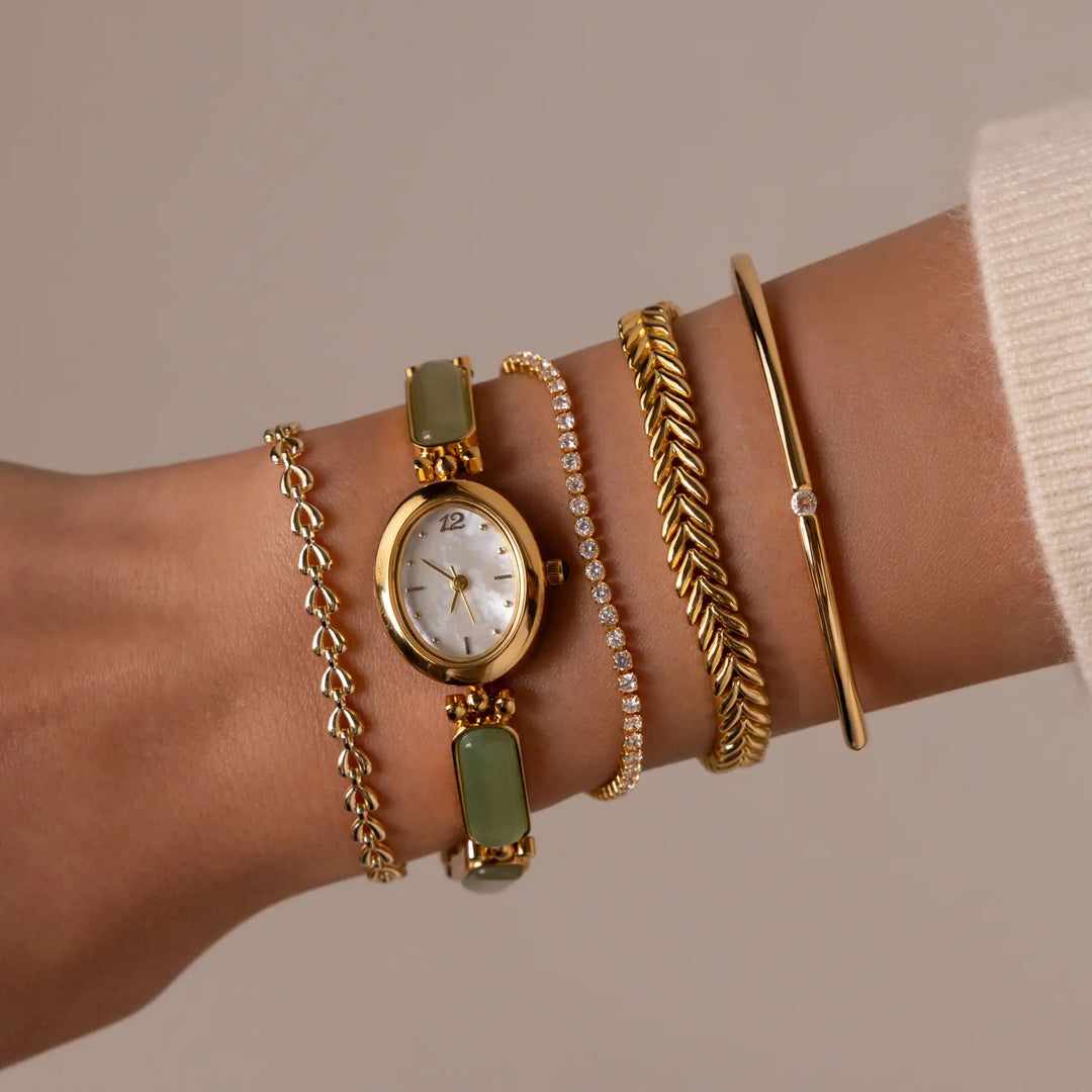 Classic Minimalist Round Cut Tennis Bracelet