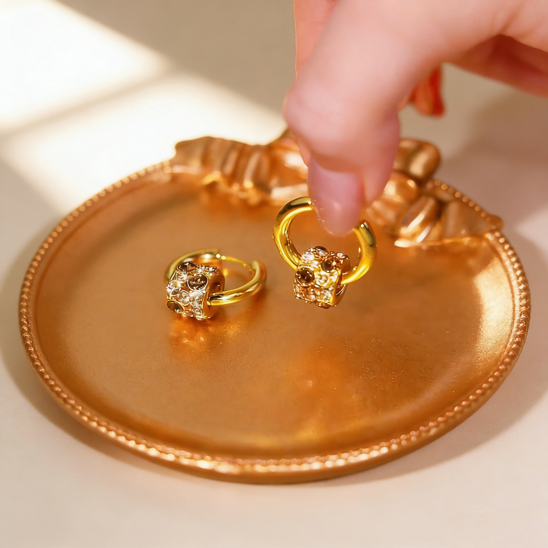 Rotatable &amp; Interchangeable Gemstone Earrings