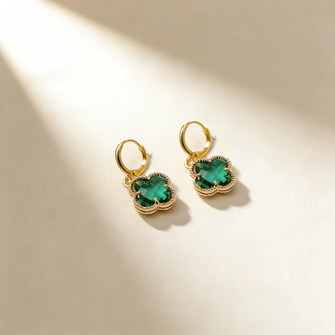 Classic Four-Leaf Clover Earrings