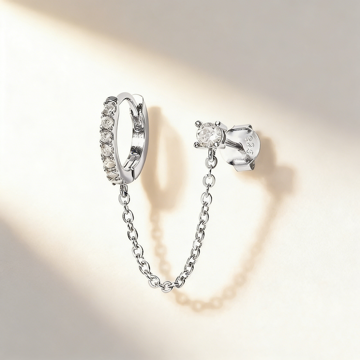 Minimalist Stackable Chain Earrings
