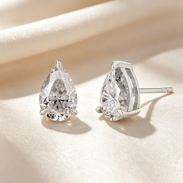 Solitaire Moissanite Stud Earrings Series