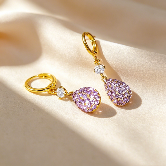 Elegant Teardrop Hoop Earrings