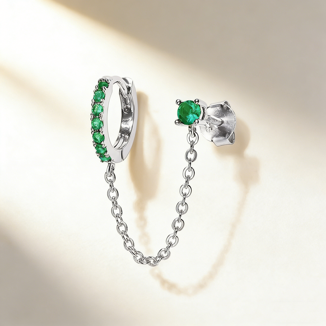 Minimalist Stackable Chain Earrings