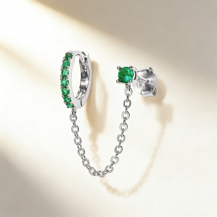 Minimalist Stackable Chain Earrings
