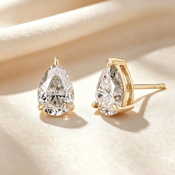 Solitaire Moissanite Stud Earrings Series